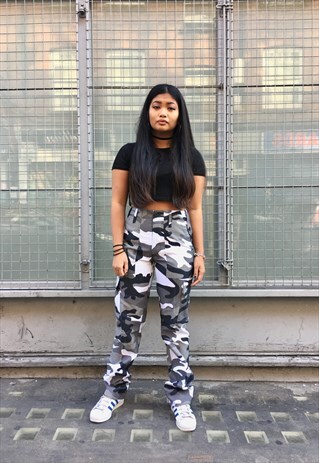 REMIX LOGO CAMO TROUSERS