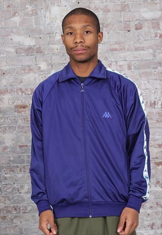 VINTAGE KAPPA TAOE LOGO TRACK JACKET PURPLE
