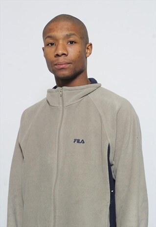 VINTAGE FILA BEIGE FLEECE