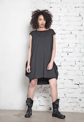 OVERSIZED TUNIC DRESS/ ASYMMETRICAL TUNIC