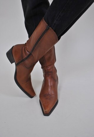 VINTAGE COSAC SHOES, 80S RIDING LEATHER BOOTS