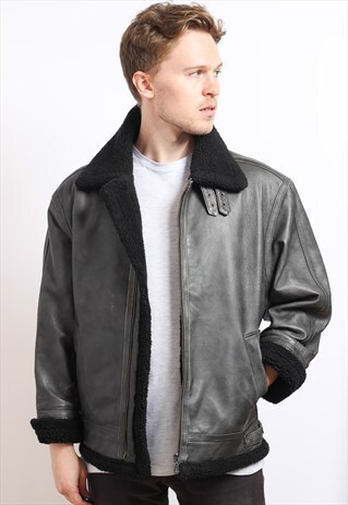 VINTAGE LEATHER AVIATOR JACKET