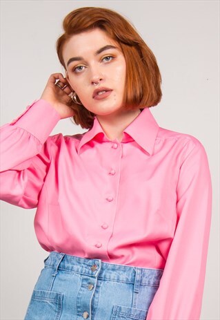 VINTAGE 70'S PINK SHIRT