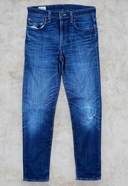 Levi's Lot 502 Jeans Slim Tapered Premium Big E Blue W30 L34