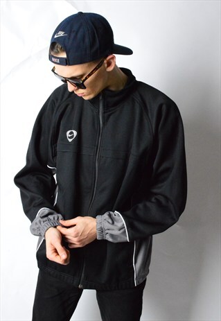 VINTAGE 90S BLACK MINIMALIST JACKET