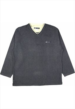 Vintage 90's Reebok Sweatshirt Spellout V Neck