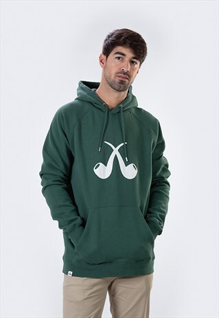 BOTTLE GREEN PIPE CLOTH SWEATSHIRT