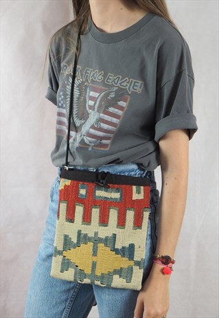 VINTAGE BOHO TAPESTRY BAG