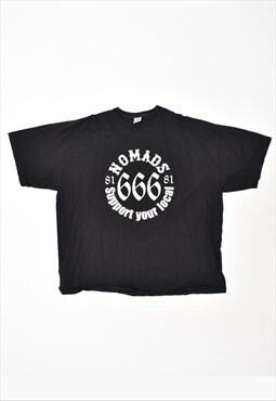 Vintage 666 T-Shirt Top Black
