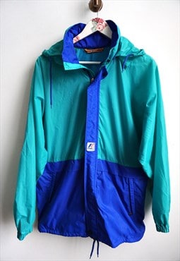 Vintage Raincoat, Parka with hood, Rain Jacket