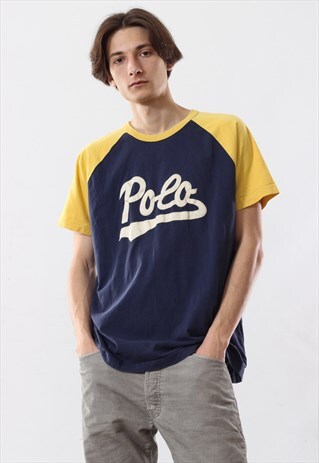 VINTAGE MENS POLO SPORT RALPH LAUREN BIG LOGO T SHIRT TEE
