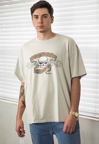 VINTAGE HARLEY DAVIDSON T-SHIRT LOGO XXL 9.8