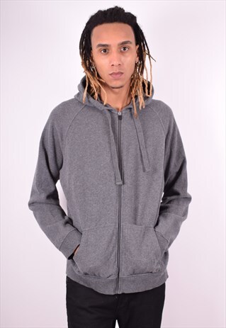 FILA MENS VINTAGE HOODIE JACKET XL GREY 90'S