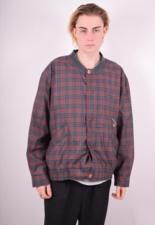 MENS VINTAGE JACKET XXL MULTI CHECK 90'S