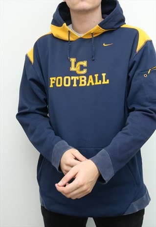 navy football hoodie