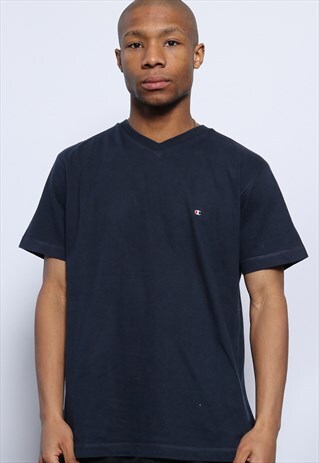 VINTAGE CHAMPION LOGO T-SHIRT BLUE