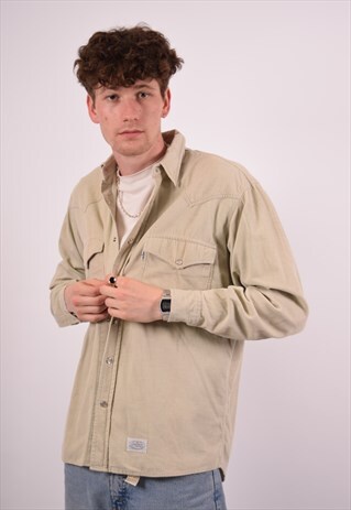 VINTAGE LEVI'S CORDUROY SHIRT BEIGE