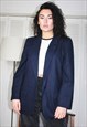 VINTAGE 80S BLUE PENDLETON HIGH QUALITY BLAZER JACKET