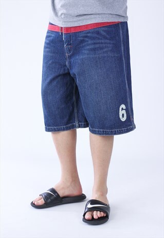 VINTAGE MENS POLO JEANS 67 DENIM HIP-HOP JEANS SHORTS