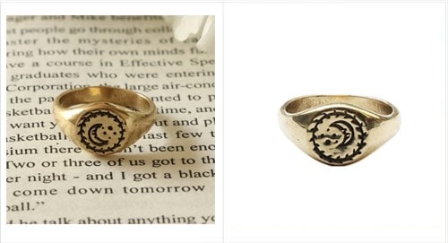 Smiley Signet Ring