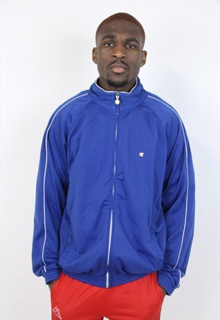 VINTAGE CHAMPION BLUE 90'S SPORTS JACKET