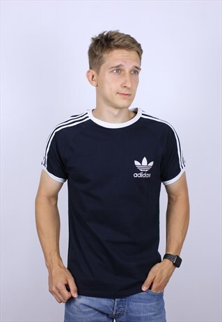 VINTAGE MENS ADIDAS ORIGINALS T-SHIRT TOP