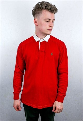 VINTAGE RALPH LAUREN RUGBY POLO SHIRT