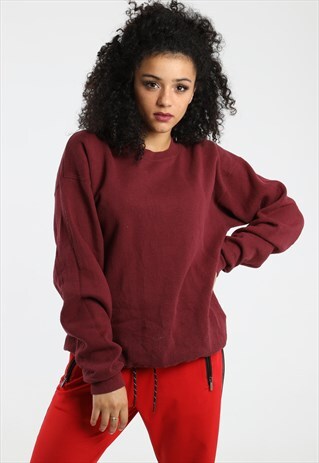 90S LEE SOLID BURGUNDY SWEATSHIRT