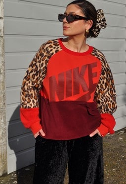 Y2K vintage reworked Nike leopard sweatshirt