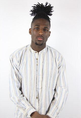 VINTAGE STRIPED BLUE SHIRT