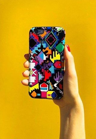 RAINBOW JIGSAW PRINT PHONE CASE - IPHONE 6/S