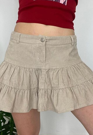 Vintage 90s Cord Mini Skirt