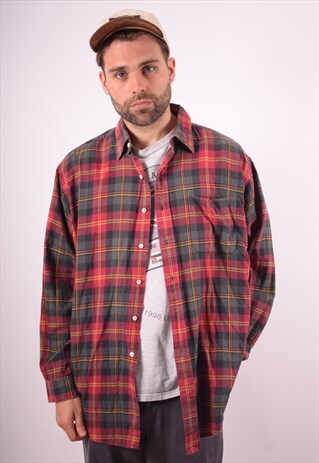 POLO RALPH LAUREN MENS VINTAGE SHIRT XL MULTI CHECK 90S