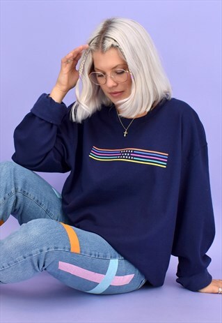 G&G UNISEX NAVY ORIGINAL LINO SWEAT