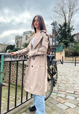 Kzell Trench coat with details in Taupe