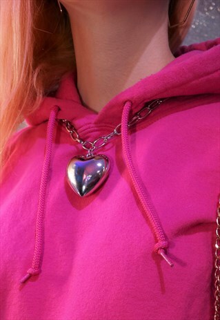 HEART PENDANT NECKLACE IN SILVER