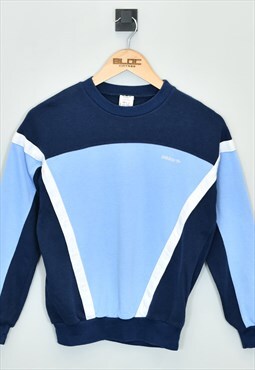 Vintage Adidas Sweatshirt Blue XXXSmall 