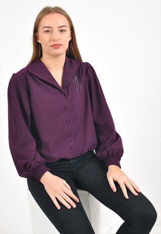 VINTAGE BLOUSE IN PURPLE