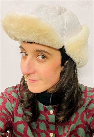 VINTAGE SHEARLING HAT