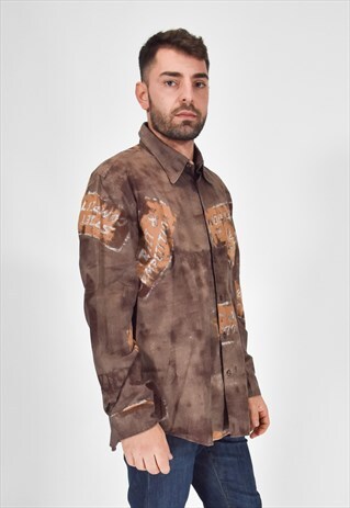 HUGO BOSS BROWN SHIRT