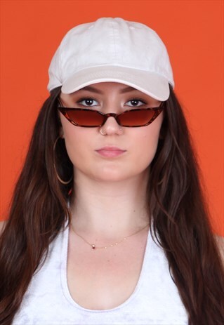 TORTOISE SHELL ITALIAN FLICKING CAT EYE SUNGLASSES