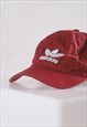 VINTAGE ADIDAS ORIGINALS CAP IN BURGUNDY SUMMER BASEBALL HAT