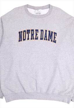 Y2K Champion Notre Dame College Sweatshirt Size XL