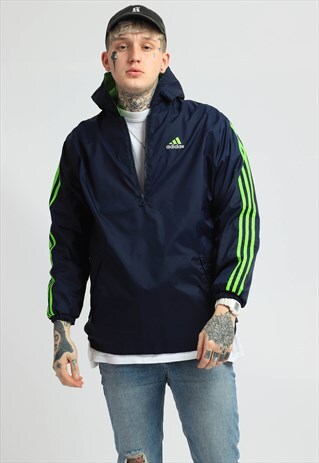 VINTAGE ADIDAS 1/4 ZIP SHELL JACKET