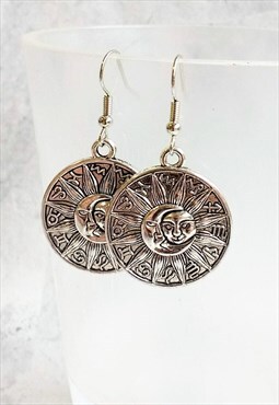 Zodiac Celestial Moon and Sun Earrings