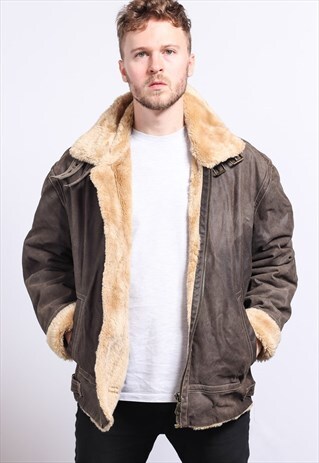 VINTAGE LEATHER AVIATOR JACKET