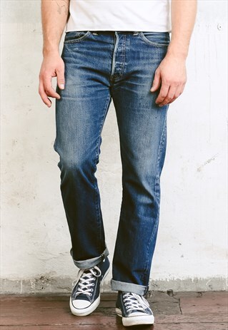 VINTAGE 90S BLUE LEVIS 501 JEANS