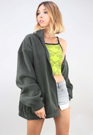RETRO OVERSIZED ZIP UP FESTIVAL FLEECE