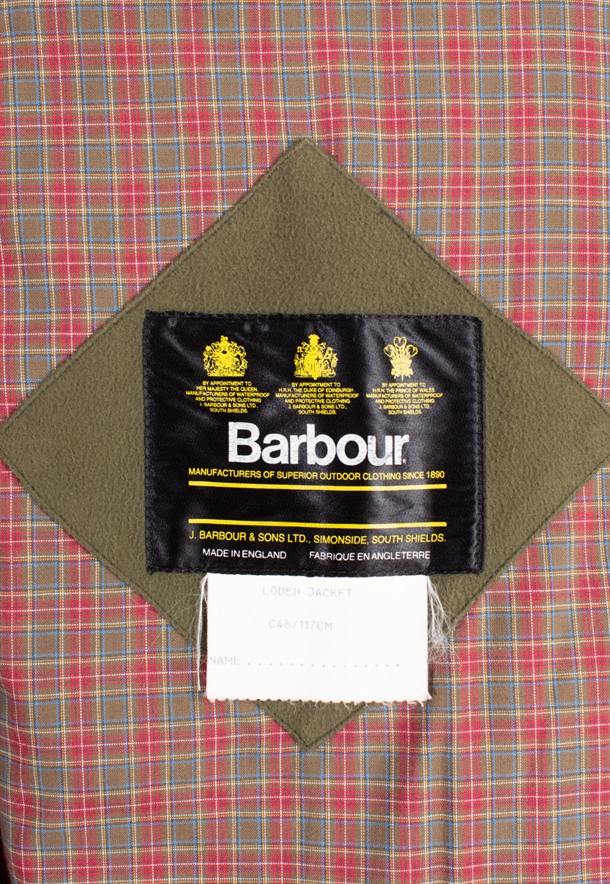 Barbour deals loden jacket