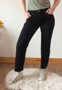 Vintage 90s Black straight-leg LEE Jeans